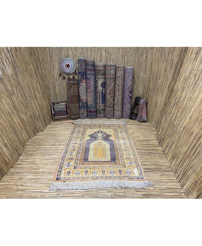 Handmade Turkish Kayseri Floss Silk on Cotton Carpet –  FREE SHIPPING..!